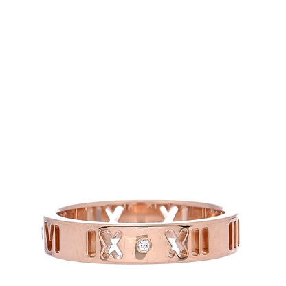 Tiffany 18K Rose Gold Diamond Atlas Pierced Ring 48 4.5 3 of 6