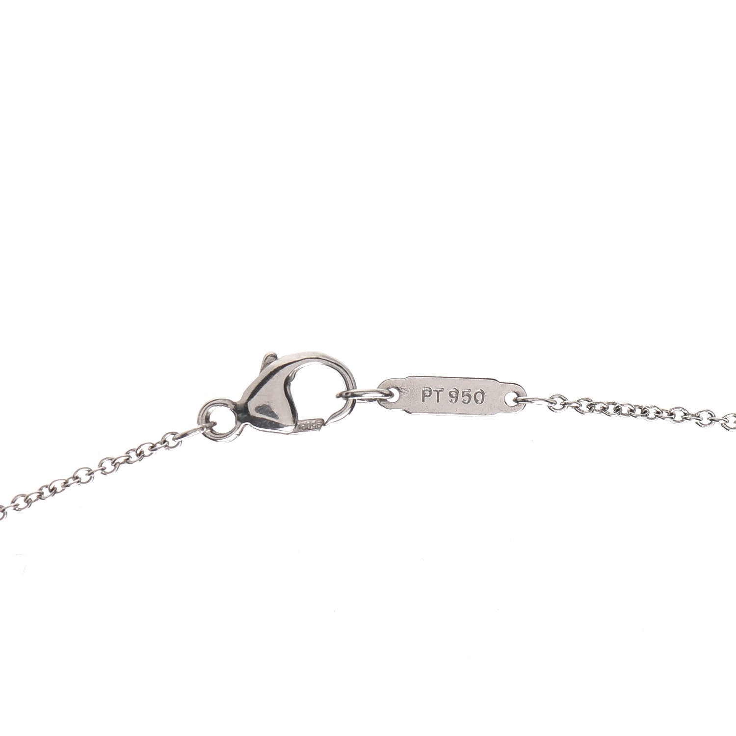 Tiffany Platinum Diamond Jazz Graduated Drop Pendant Necklace 4 of 5