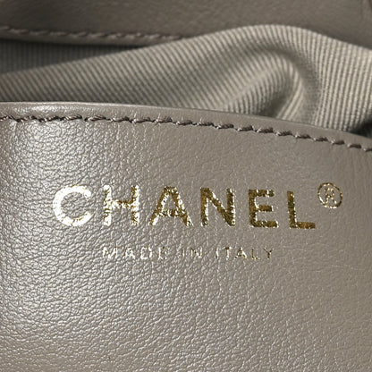Chanel Suede Quilted Medium Chanel 25 Handbag Dark Grey 6 of 10