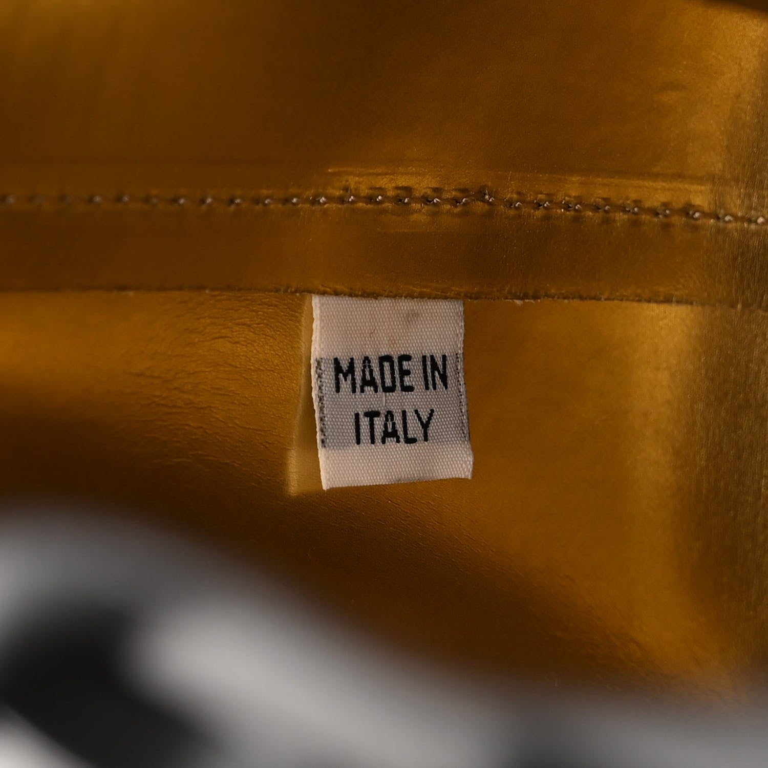 Mansur Gavriel Calfskin Backpack Bag Black Gold 7 of 12