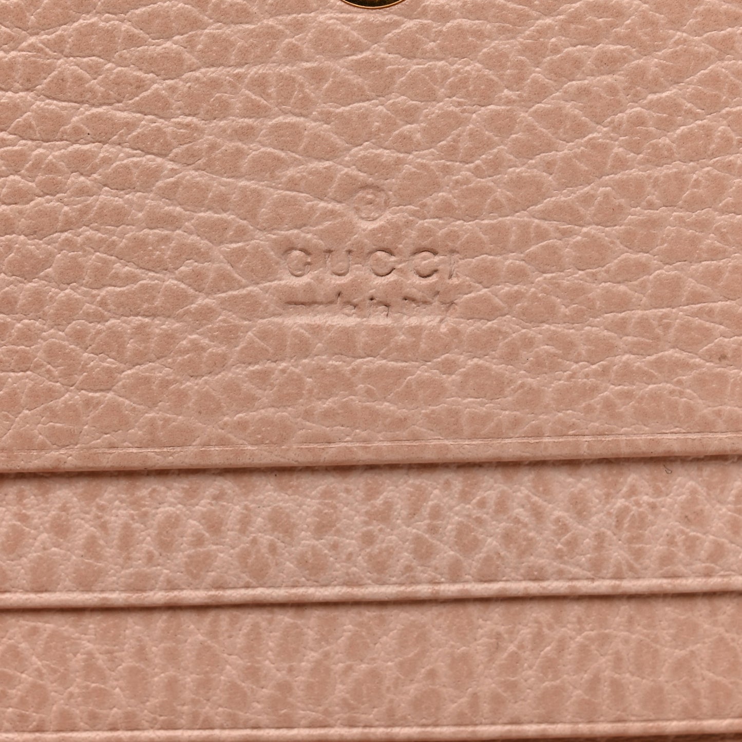 Dollar Calfskin GG Marmont Card Case Perfect Pink