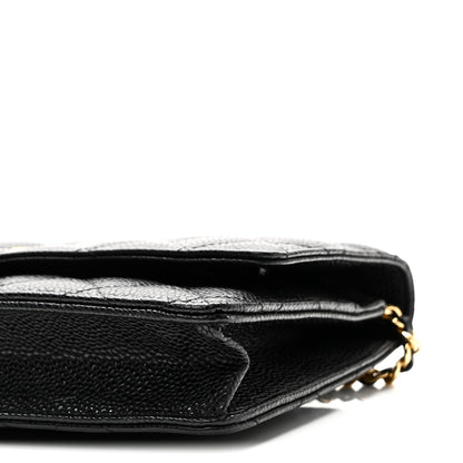 Chanel Caviar Quilted Wallet on Chain WOC Black 11 of 12
