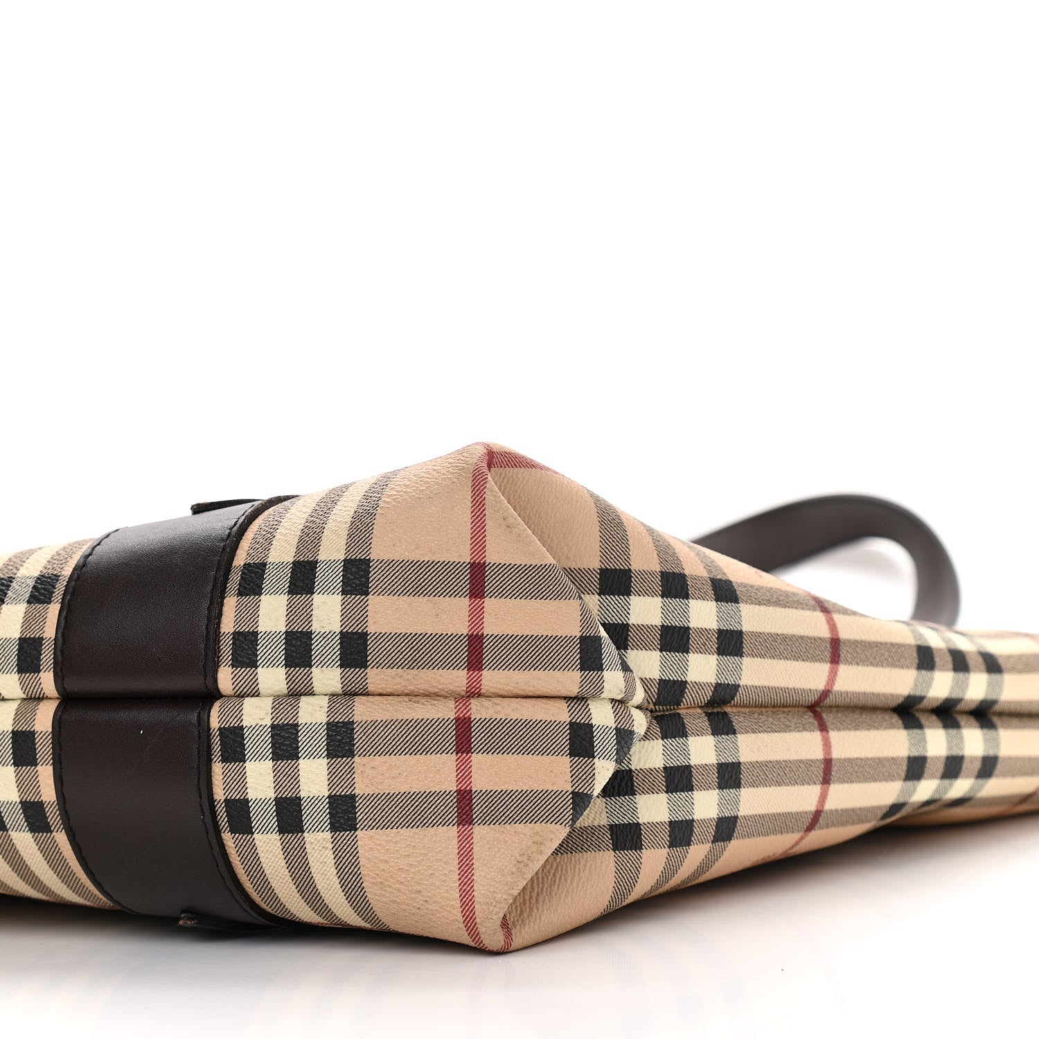 Burberry Haymarket Check Tote Chocolate 11 of 12