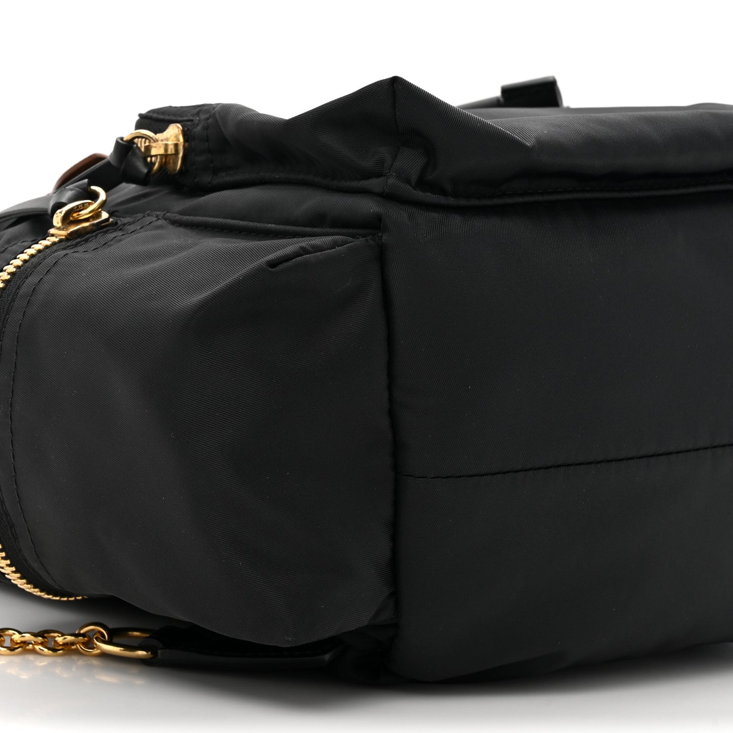 Nylon Medium Rucksack Backpack Black