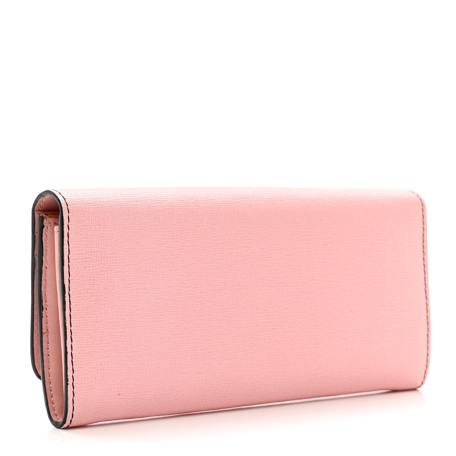 Fendi Vitello Elite Century Hypnoteyes Studded Continental Wallet Bubblegum Multicolor 2 of 8