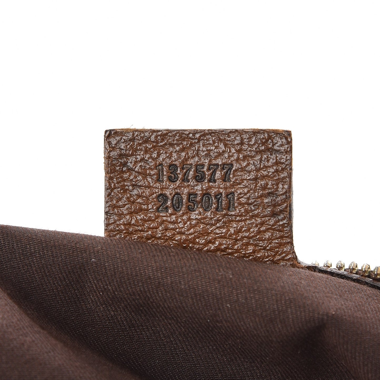 Monogram Bamboo Ring Half Moon Hobo Bag Brown