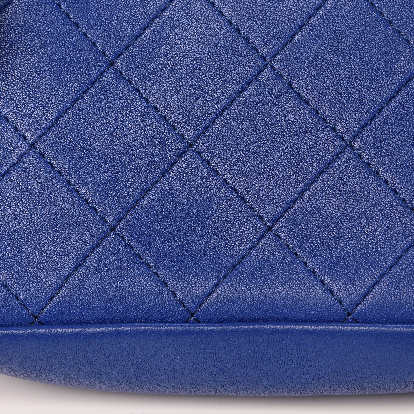 Calfskin Casual Trip Waist Bag Blue