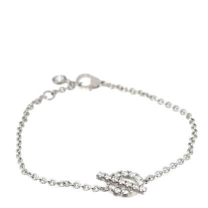 Hermes 18K White Gold Diamond Finesse Bracelet ST 1 of 6