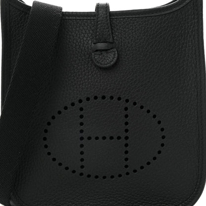 Hermes Taurillon Clemence Evelyne TPM Black 8 of 10
