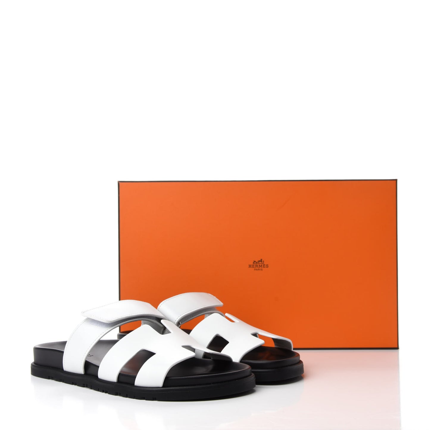 Calfskin Womens Chypre Sandals 40 White
