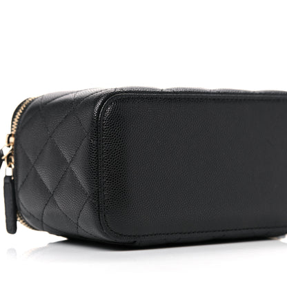 Chanel Caviar Quilted Small Vanity Case With Chain Black 8 of 10