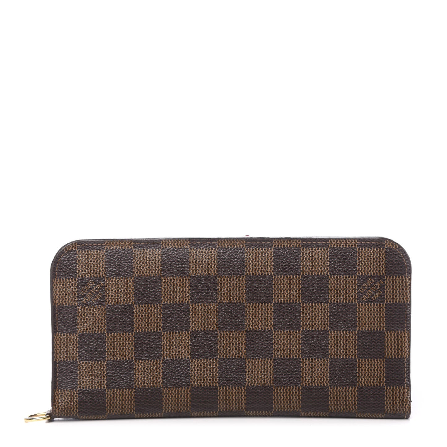 Damier Ebene Insolite Wallet Rouge