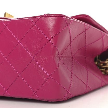 Chanel Aged Calfskin Quilted 2.55 Reissue Mini Flap Fuchsia 10 of 10