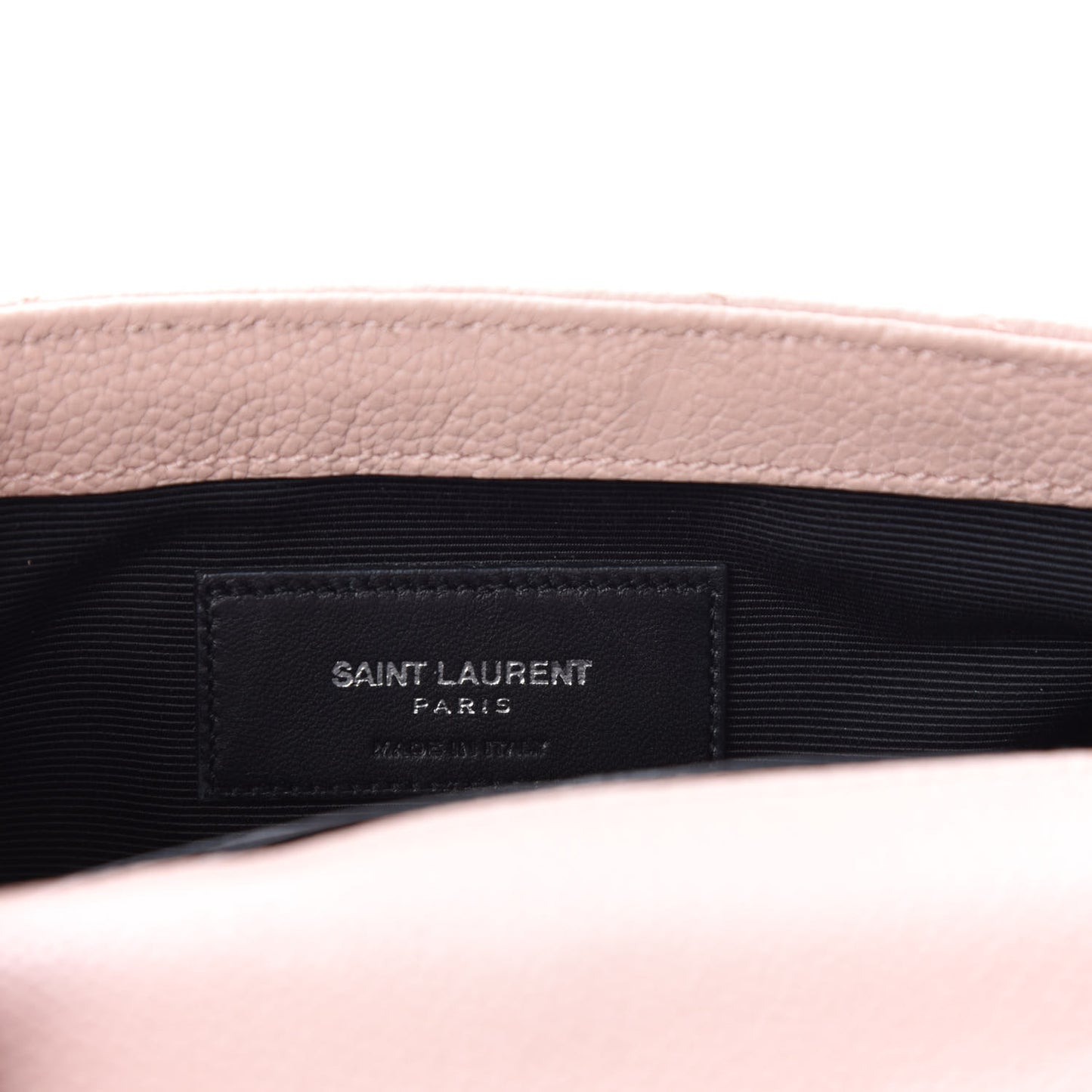 Sheepskin Matelasse Monogram Classic Baby Chain Pale Pink Bag