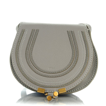 Chloe Calfskin Mini Marcie Round Crossbody Bag Cashmere Grey 1 of 8