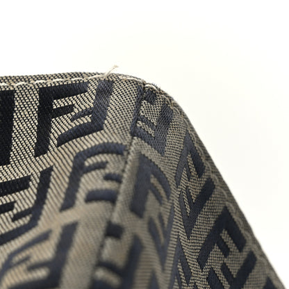 Fendi Zucchino Large Shopper Tote Navy 9 of 9