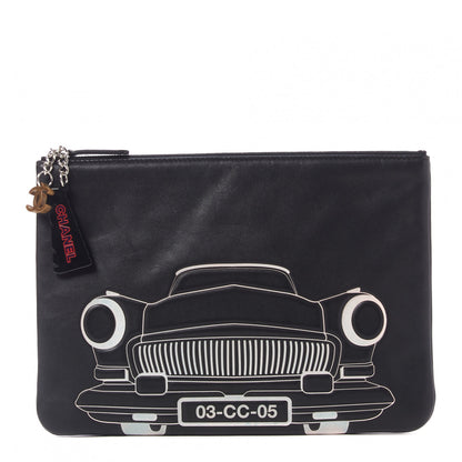 Chanel Lambskin Medium Cuba Car Cosmetic Case Black 1 of 8