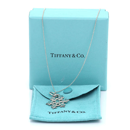 Tiffany Sterling Silver Snowflake Charm Pendant Necklace 7 of 7