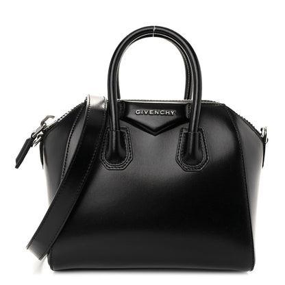 Givenchy Shiny Lord Calfskin Mini Antigona Black 1 of 9