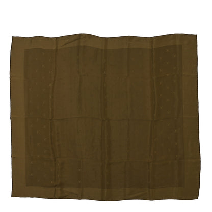 Louis Vuitton Silk Monogram Square Scarf Green 1 of 3