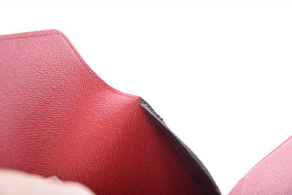 Louis Vuitton Damier Ebene Josephine Wallet Red 8 of 10