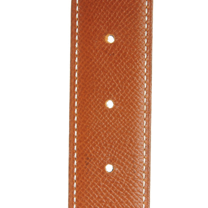 Hermes Box Courchevel 32mm H Belt 65 Black Gold 4 of 9
