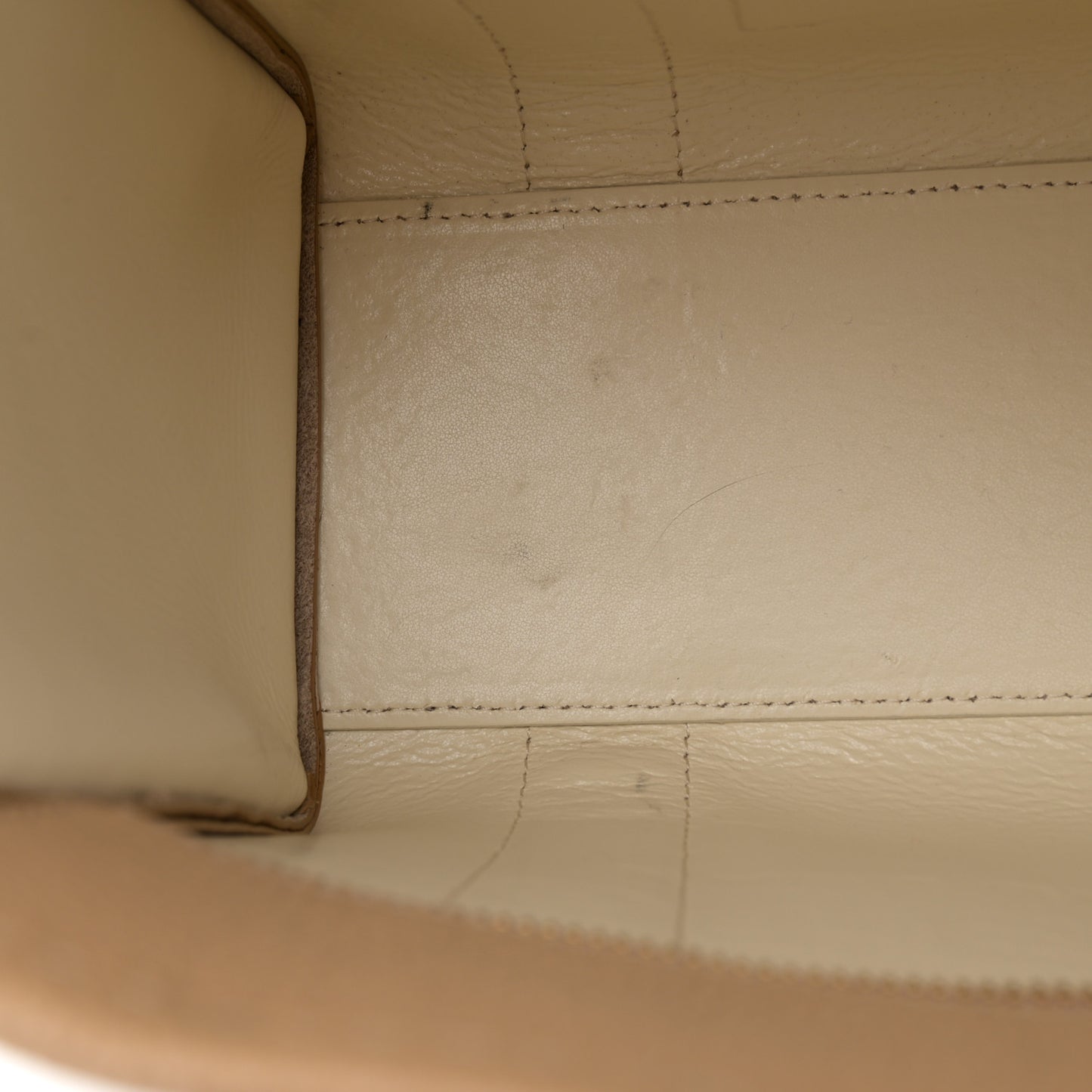 Grained Calfskin Small The Tote Camel