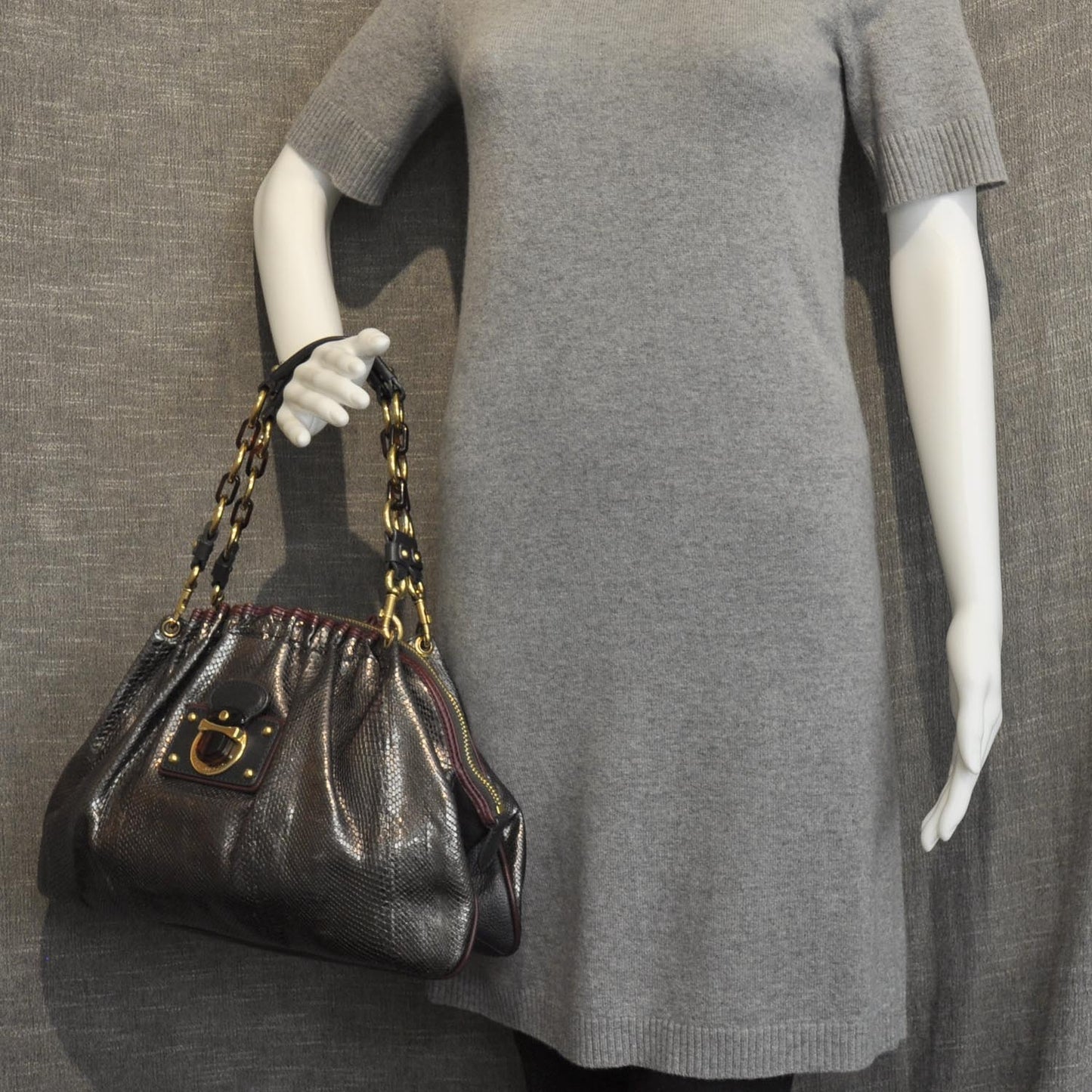 Python Capra Satchel Anthracite