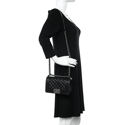 Chanel Calfskin Quilted Small Boy Flap Black 2 of 10