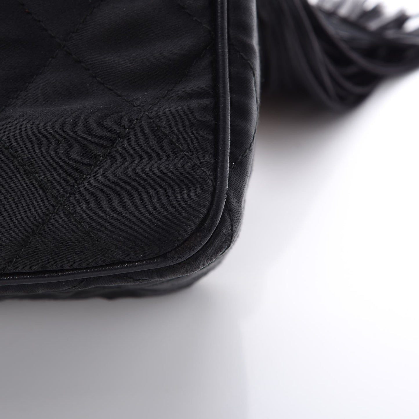 Quilted Satin CC Camera Bag Black