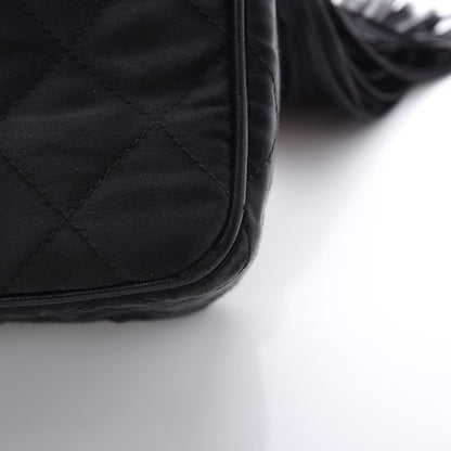 Chanel Quilted Satin CC Camera Bag Black 10 of 10