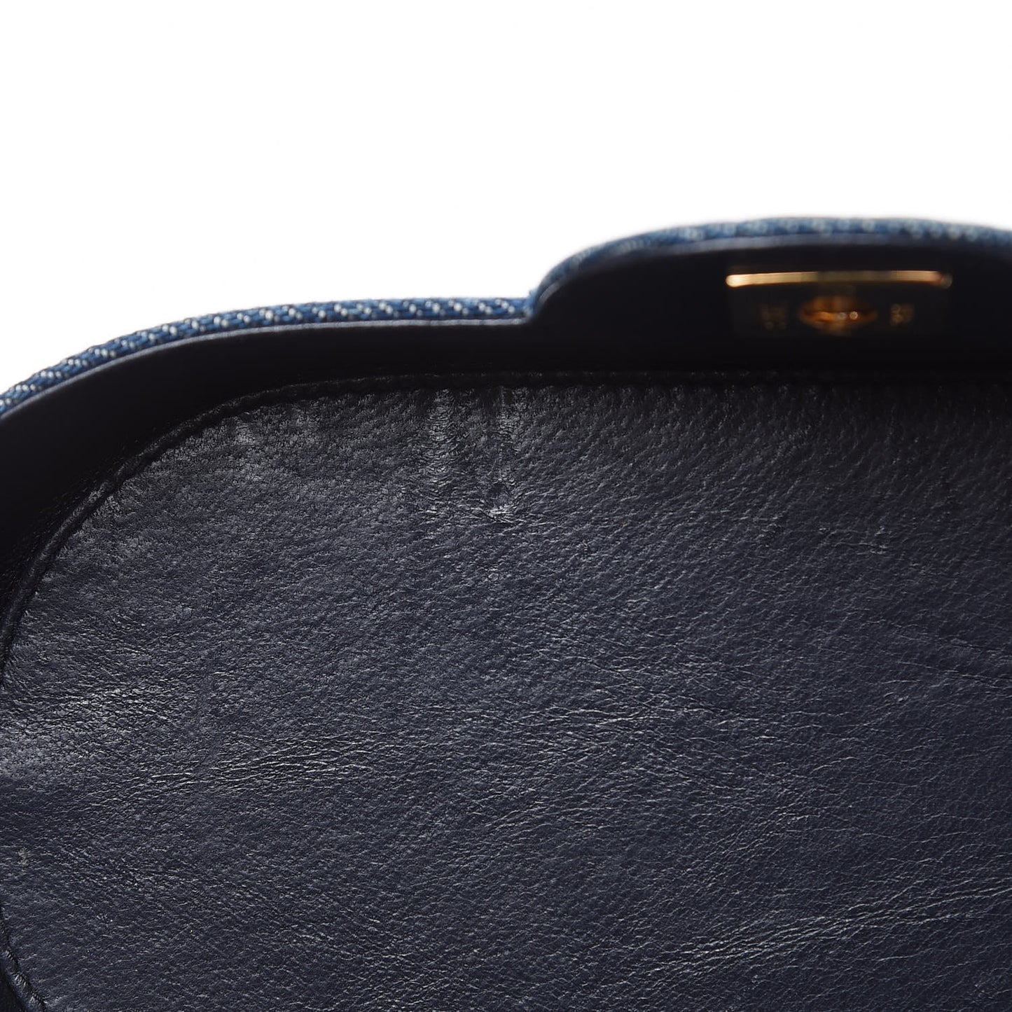 Denim Rattan Basket Shoulder Bag Blue