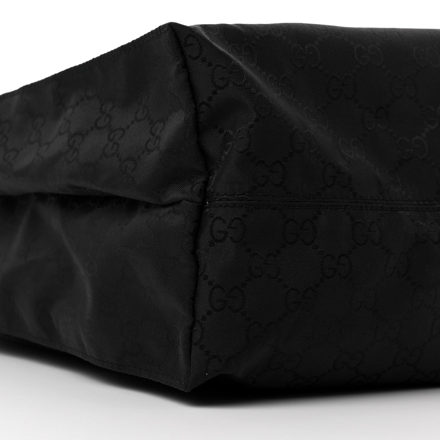 Nylon Monogram Vertical Tote Black