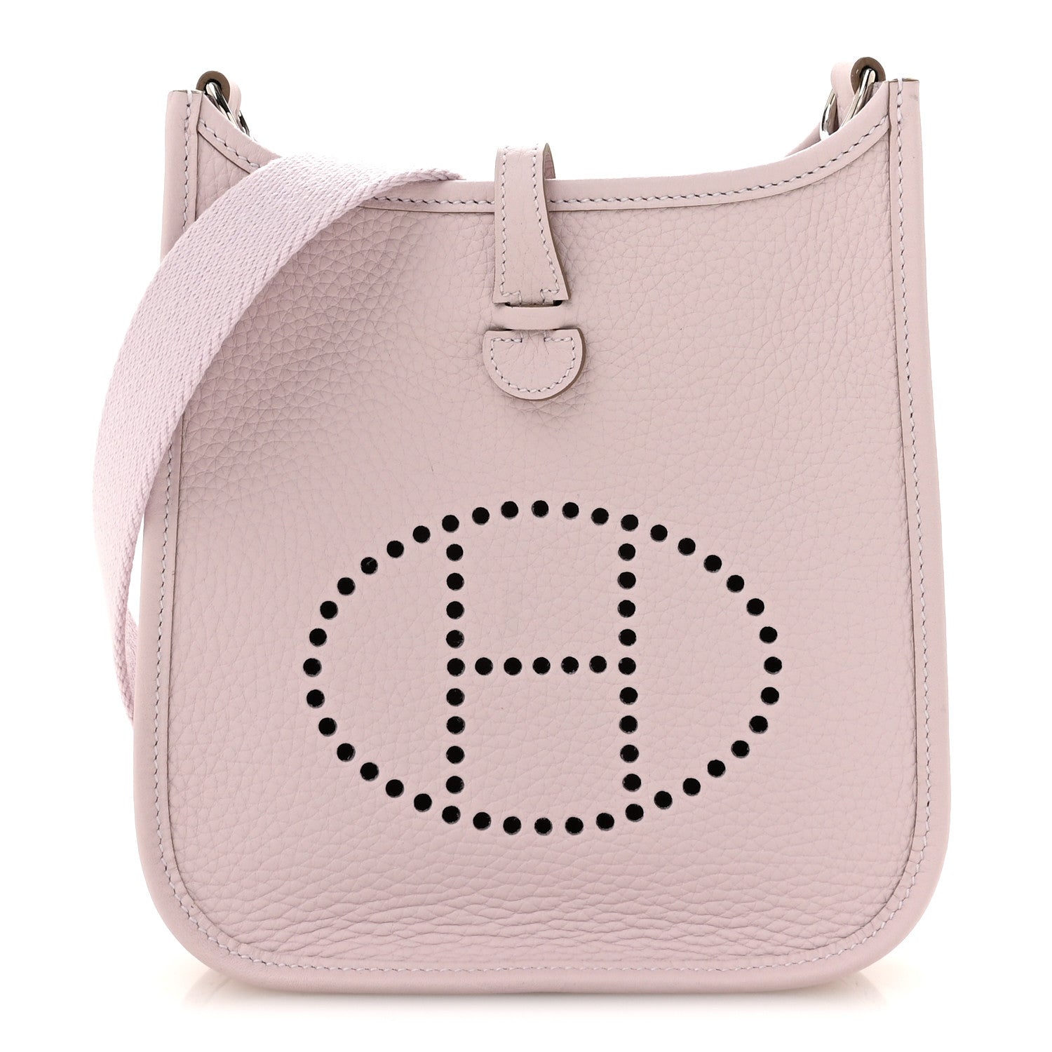Hermes Taurillon Clemence Evelyne TPM Mauve Pale 1 of 10