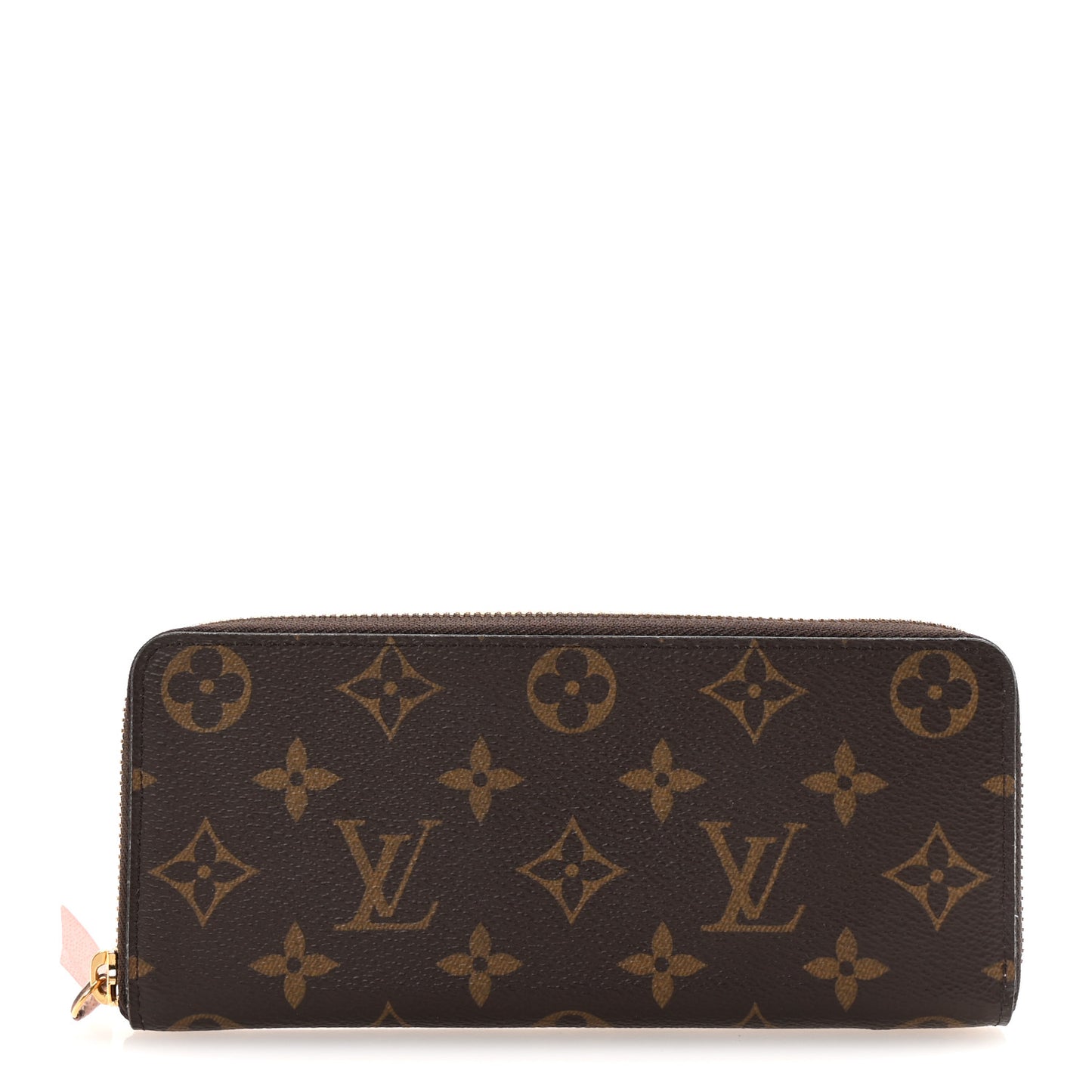 Monogram Clemence Wallet Rose Ballerine