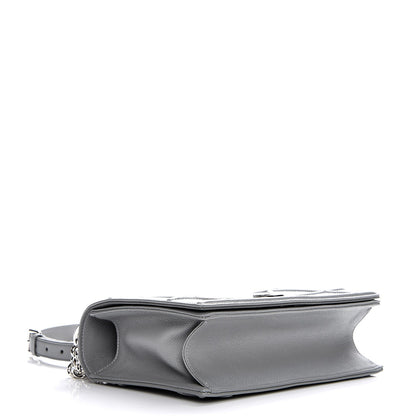 Christian Dior Grained Calfskin Medium Diorama Flap Bag Gris 4 of 9