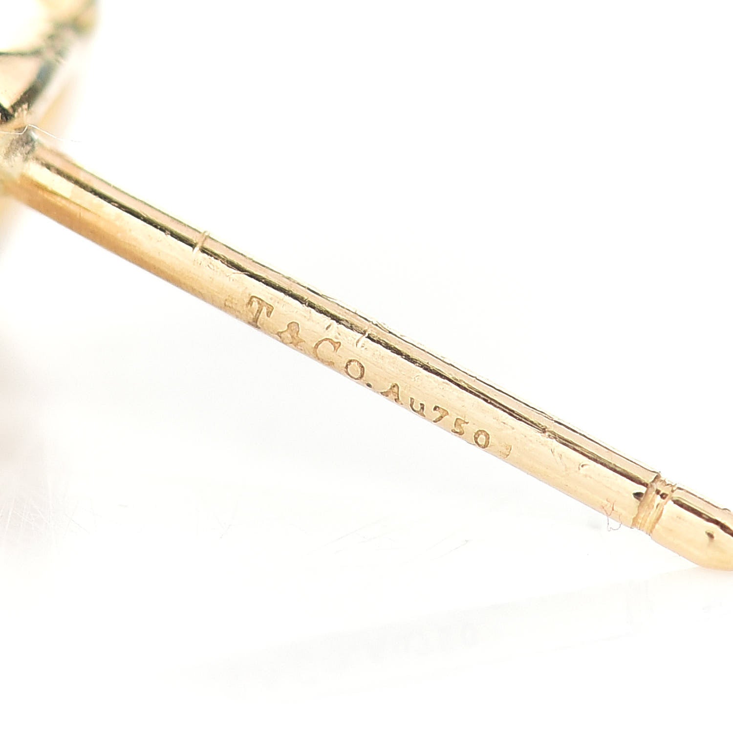Tiffany 18K Yellow Gold Graffiti Oui Single Earring 4 of 4