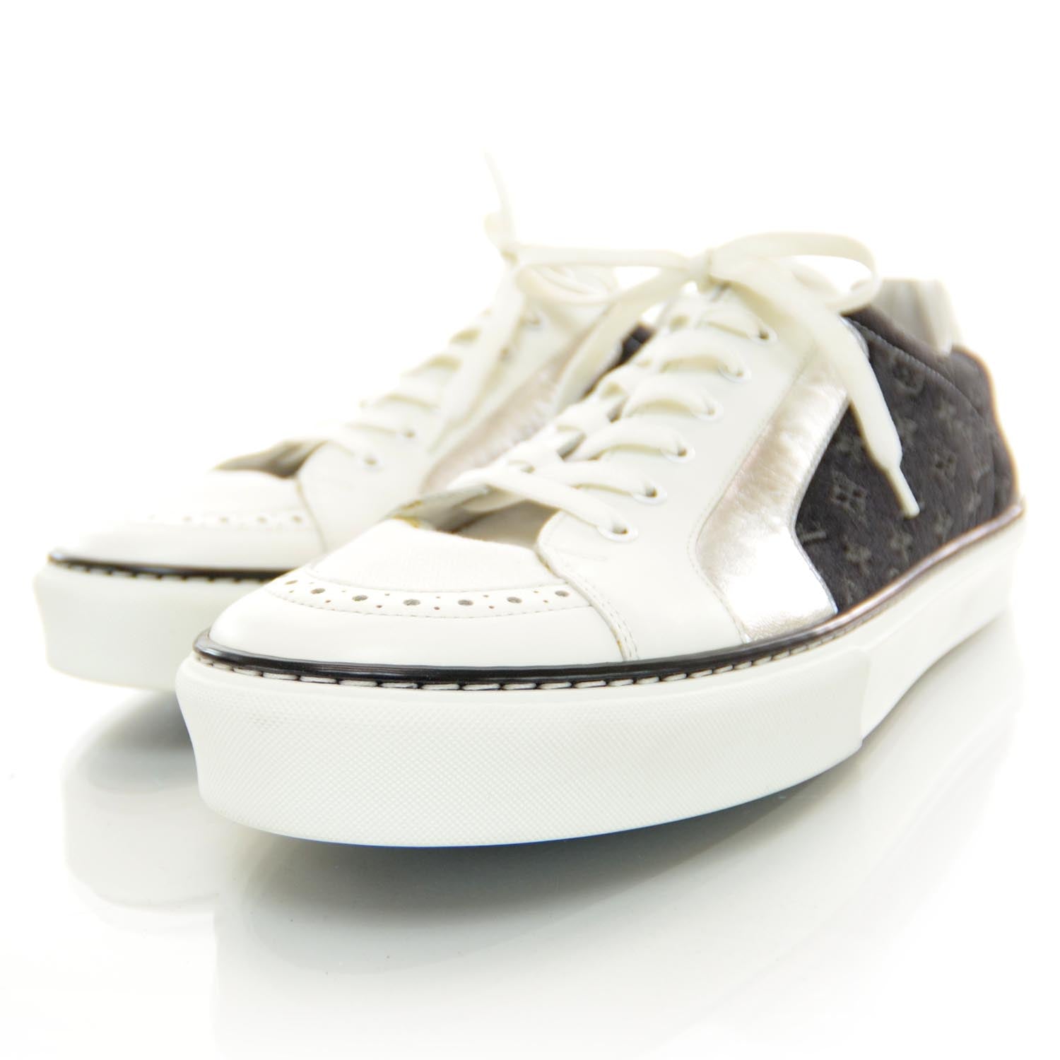Louis Vuitton Denim Monogram Skate Low Sneakers 10 2 of 6
