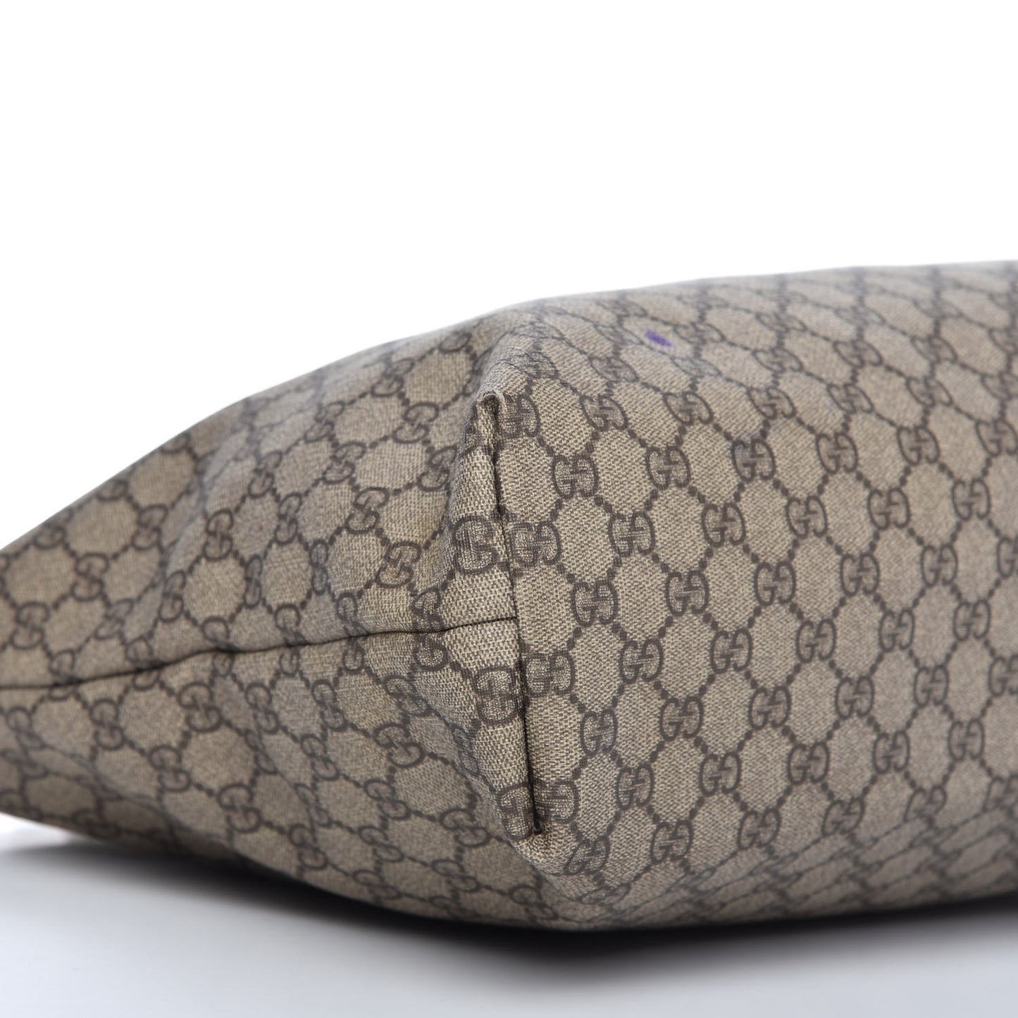 GG Supreme Monogram Medium Zippered Shopping Tote Off White