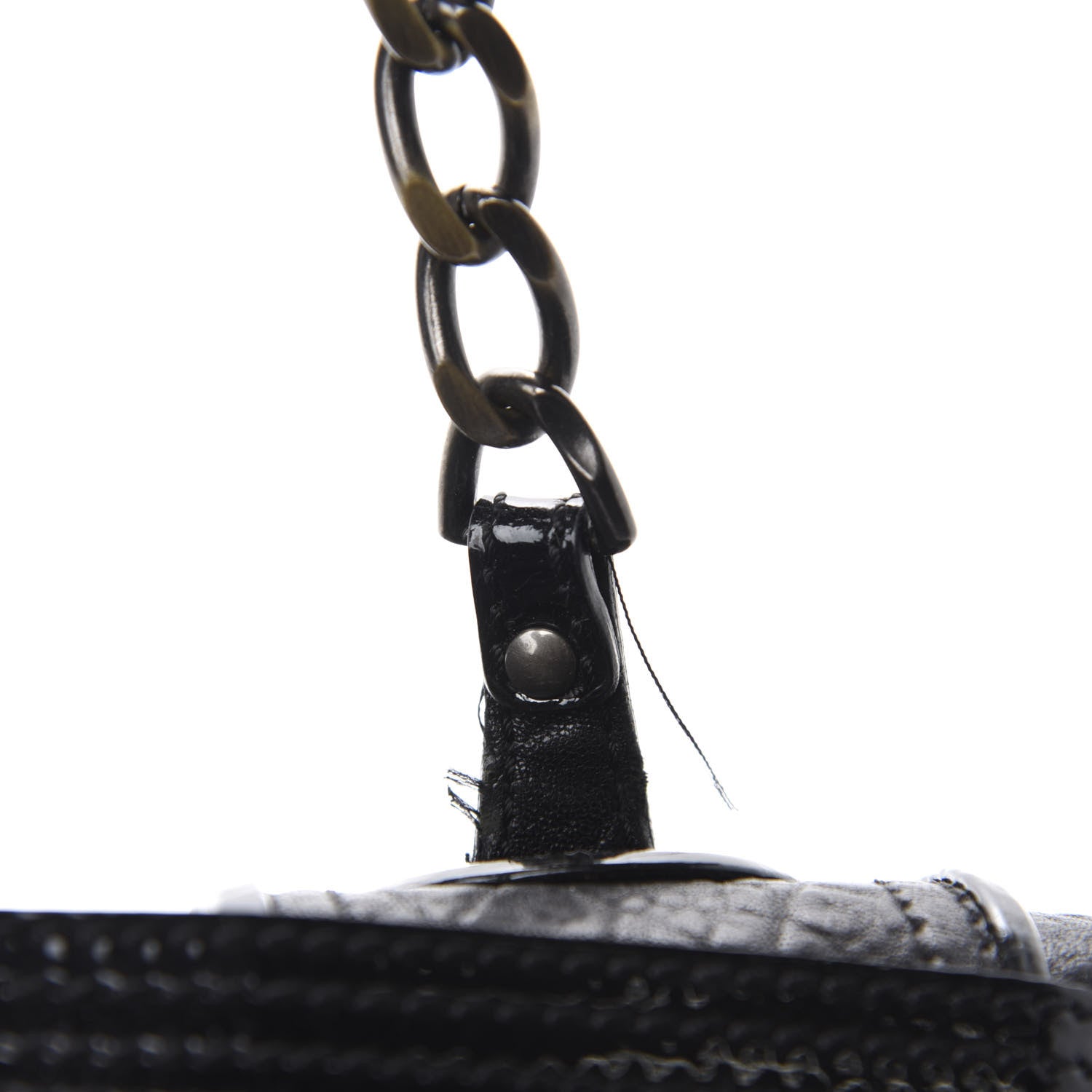 Fendi Nappa Patent B Bag Black 10 of 14