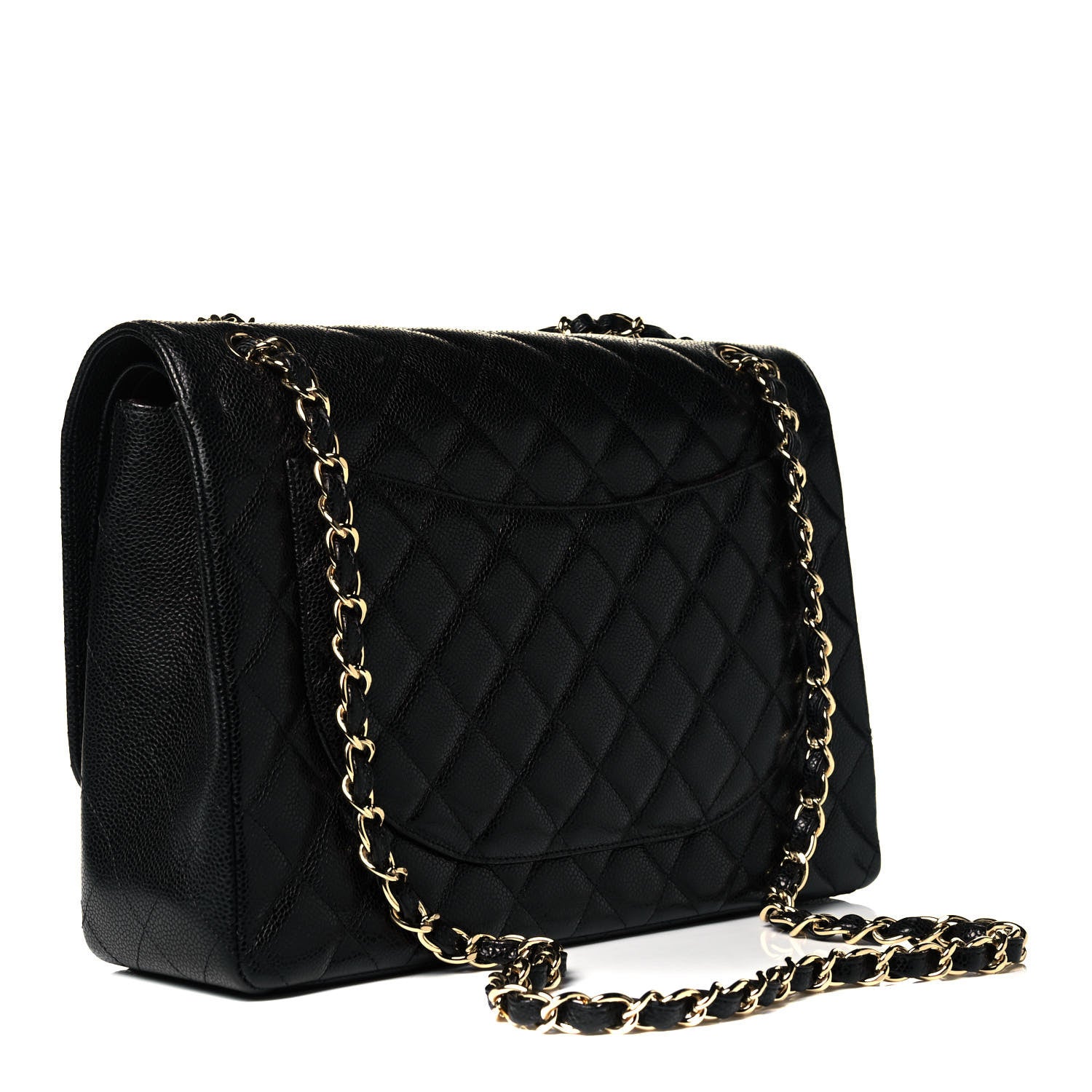 Chanel Caviar Quilted Maxi Double Flap Black 2 of 8