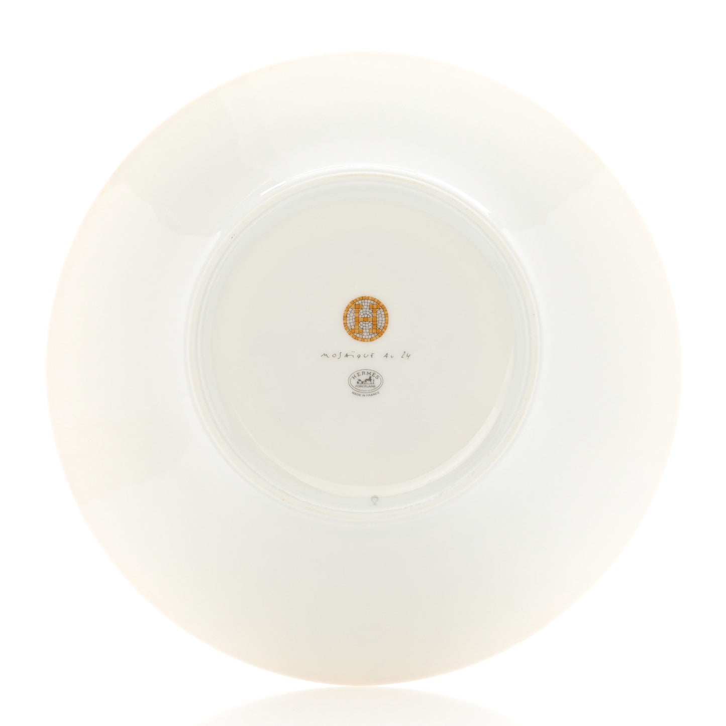 Porcelain Mosaique Au 24 Gold Breakfast Cup and Saucer