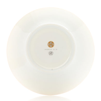 Hermes Porcelain Mosaique Au 24 Gold Breakfast Cup and Saucer 6 of 8