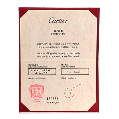 Cartier 18K White Gold Diamond Ceramic LOVE Paved Ring 56 7.5 5 of 6