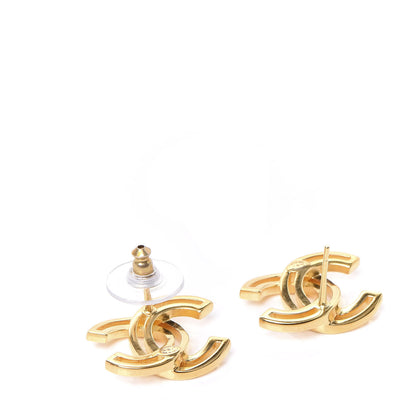 Chanel Metal Obazine CC Earrings Gold 3 of 5