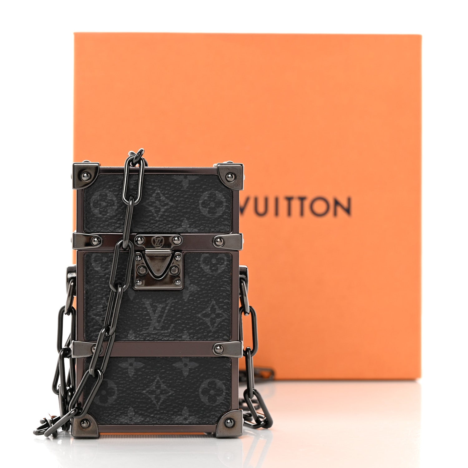 Louis Vuitton Monogram Eclipse Trunk Box Black 10 of 10
