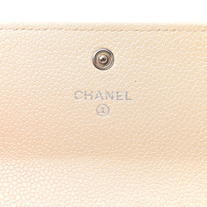 Chanel Caviar Quilted Large Flap Wallet Ivory 7 of 15