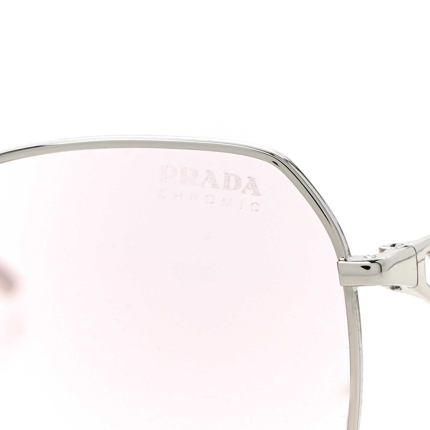 Prada Metal Symbole Triangle Logo Sunglasses SPR57Y Pink 1708070