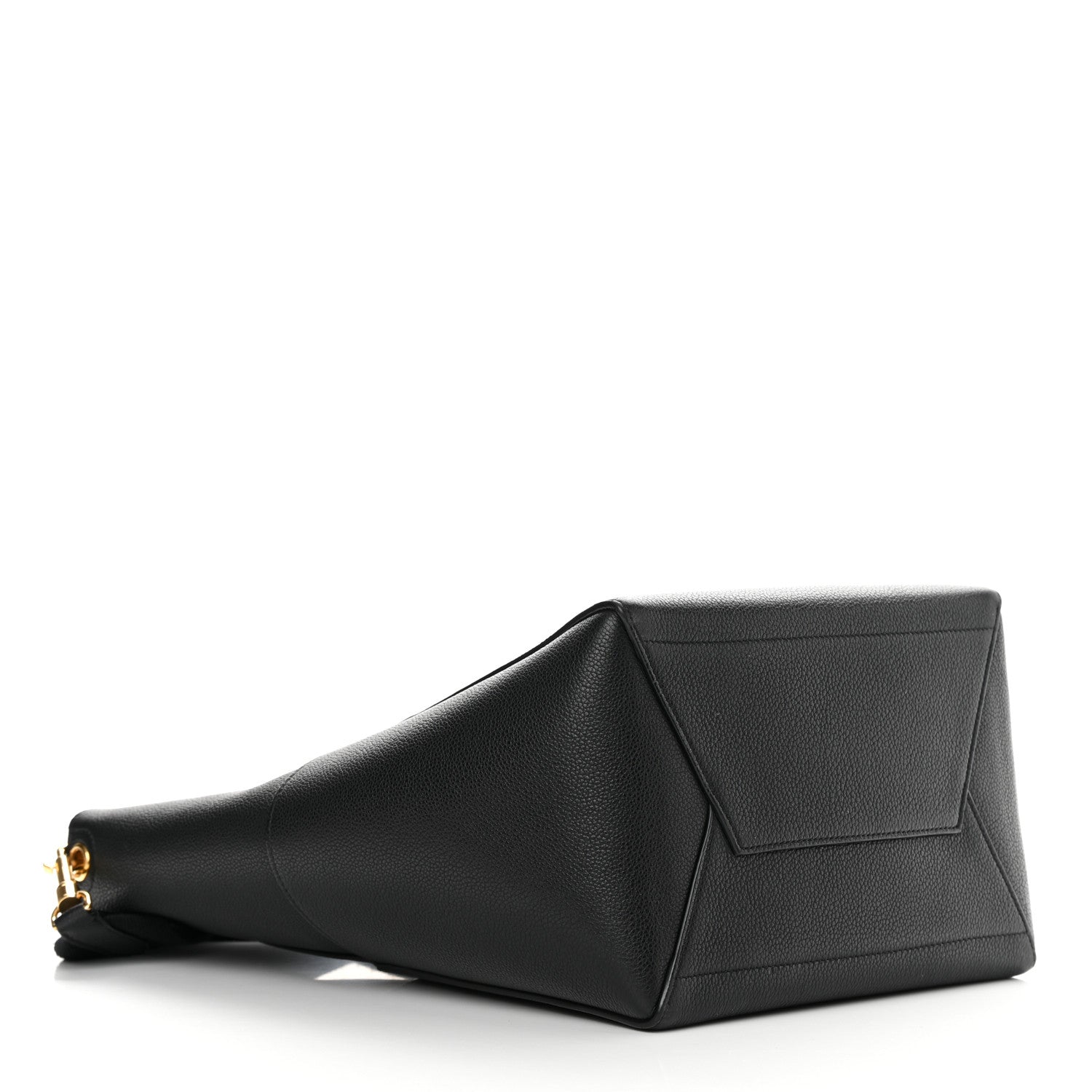 Celine Soft Grained Calfskin Sangle Bucket Bag Black 4 of 13