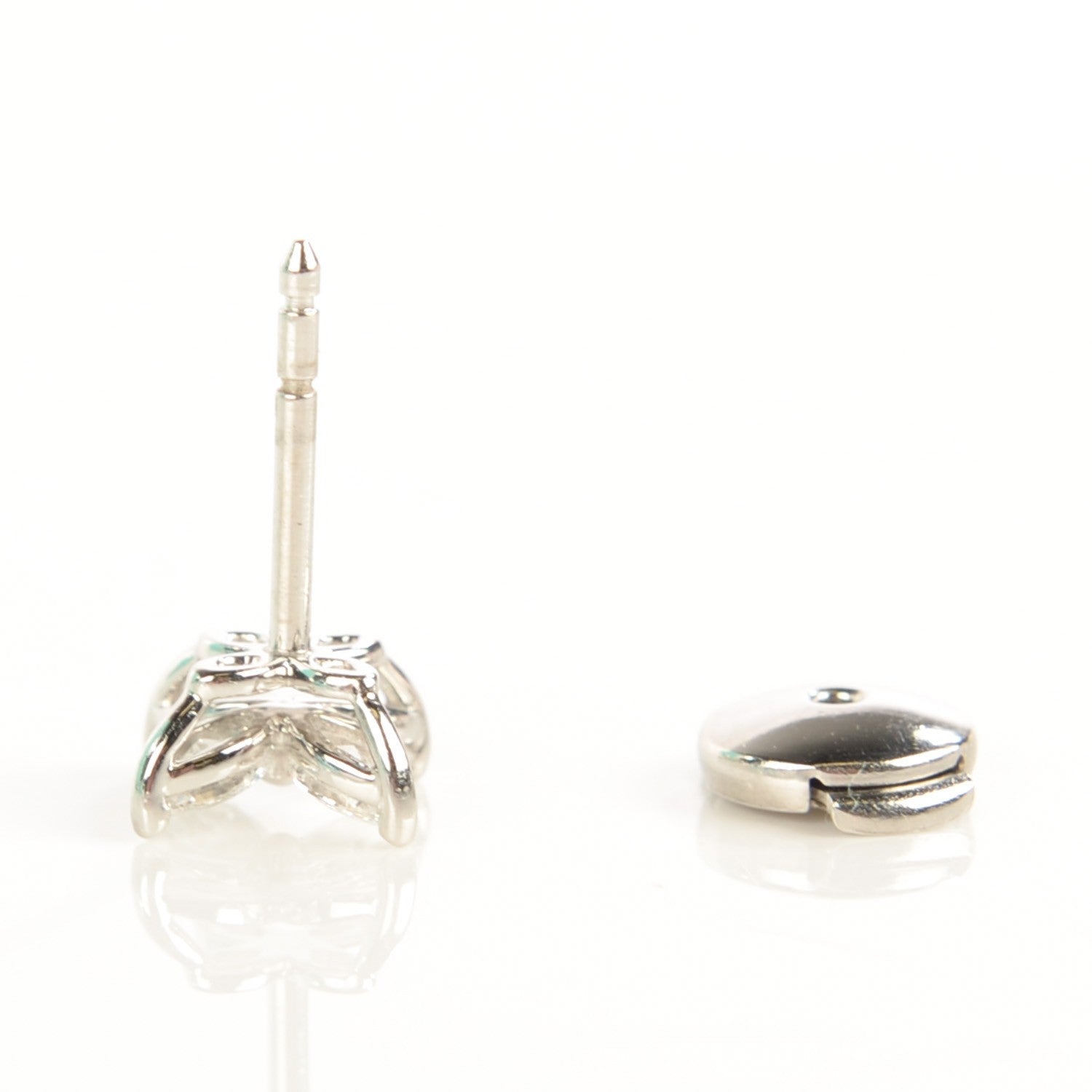 Tiffany Platinum Diamond .64ct Small Victoria Earrings 4 of 7